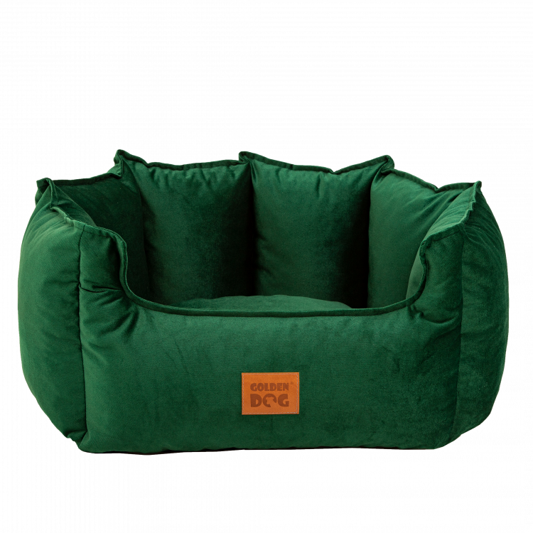 Pelech Golden Dog - Crown LUX L 70 x 49 x 40cm - zelený